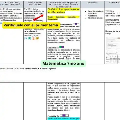 Mega Pack Docente® 7mo de Básica