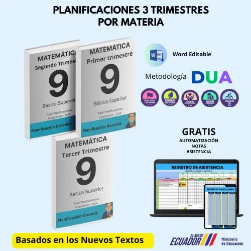 Mega Pack Docente® 9no año Matemática