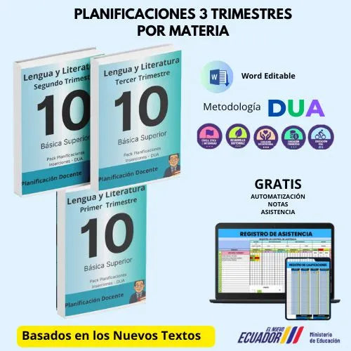 Mega Pack Docente® 10mo año Lengua y literatura