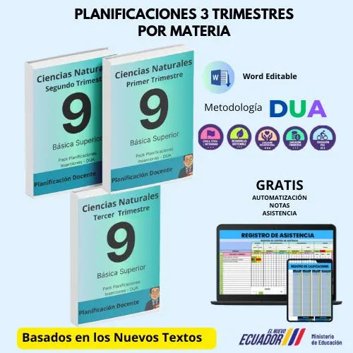 Mega Pack Docente® 9no año Ciencias Naturales