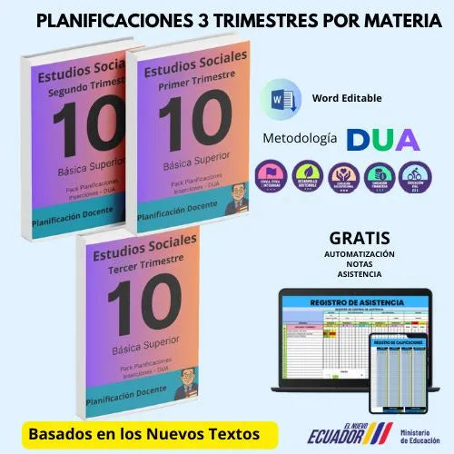 Mega Pack Docente® 10 mo año Estudios Sociales