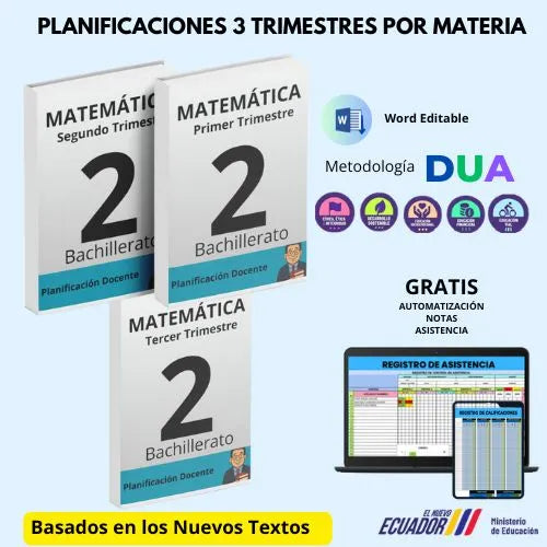 Mega Pack Docente®  2do BGU  Matemática