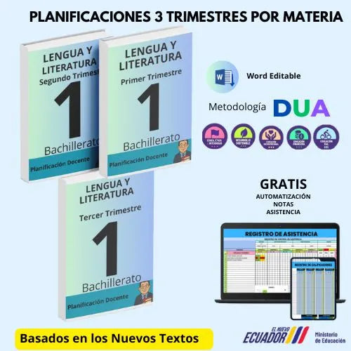 Mega Pack Docente® 1ero BGU Lengua y literatura