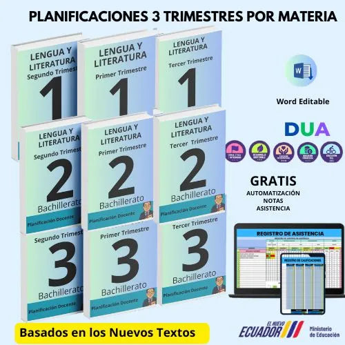 Hiper Pack  Docente® Lengua y literatura  1ero,2do y 3ero BGU