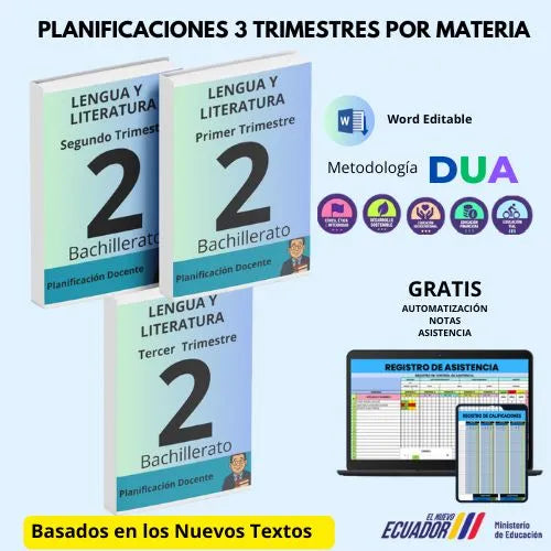 Mega Pack Docente®  2do BGU Lengua y Literatura