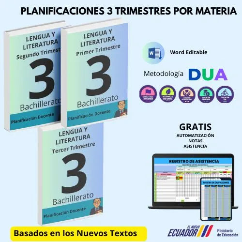 Mega Pack Docente®  3ero BGU Lengua y Literatura
