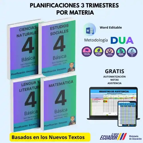 Mega Pack Docente® 4to de Básica