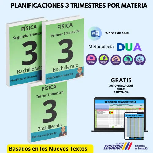 Mega Pack Docente® 3ero BGU Física