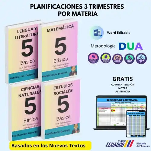 Mega Pack Docente® 5to de Básica