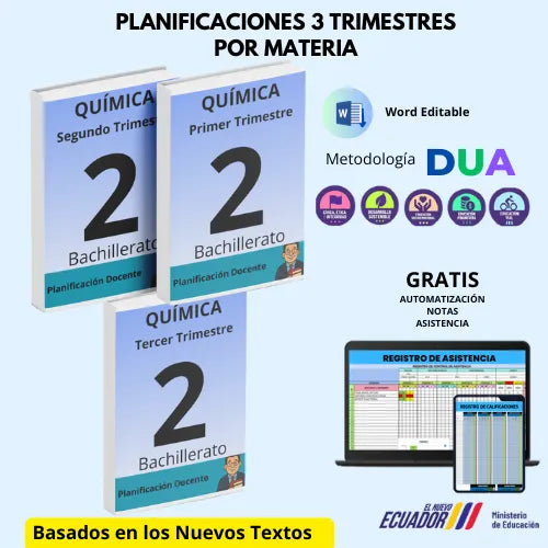 Mega Pack Docente® 2do  BGU Química