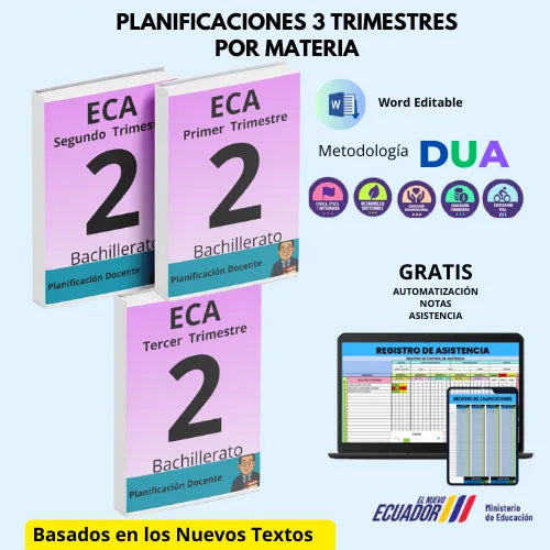 Mega Pack Docente® 2do  BGU ECA