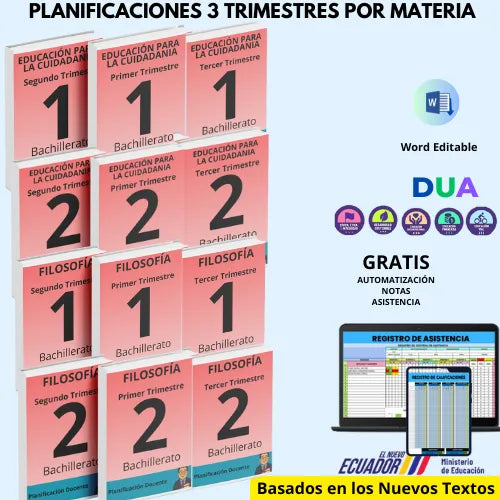 Hiper Pack Docente® 1ero Y 2DO BGU Ciudadanía y Filosofía